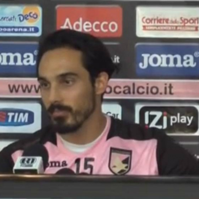 Il centrocampista del Palermo, Francesco Bolzoni