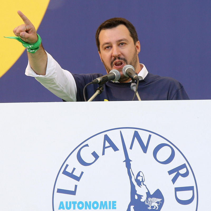 Il segretario della Lega, Matteo Salvini