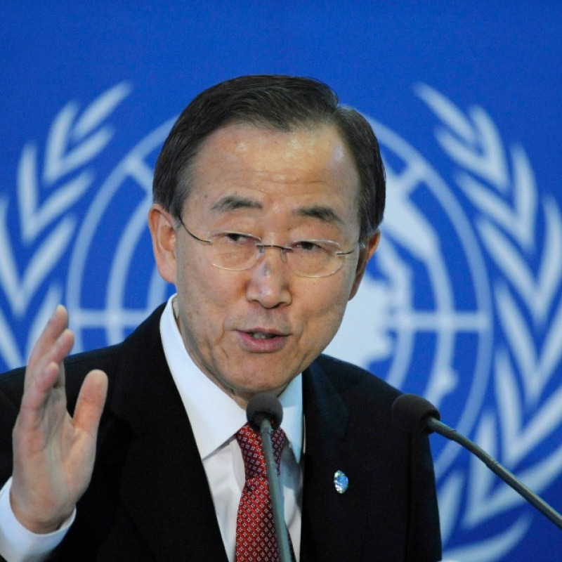 I segretario dell'Onu Ban Ki-Moon