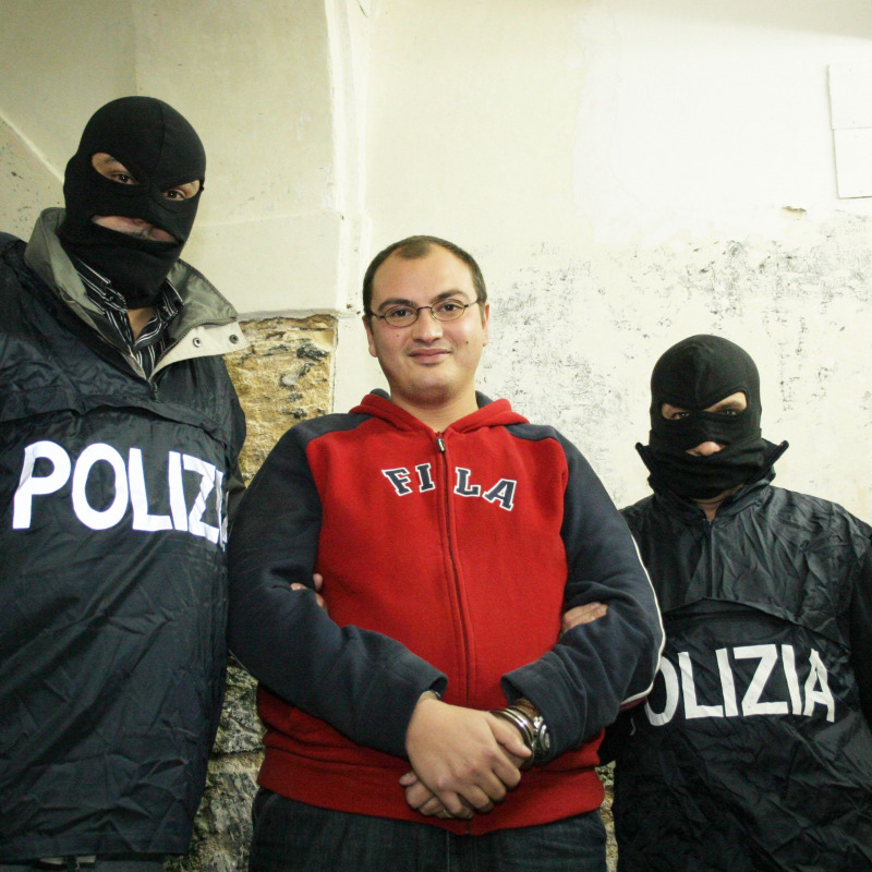 Sandro Capizzi in una foto del suo arresto nel 2015