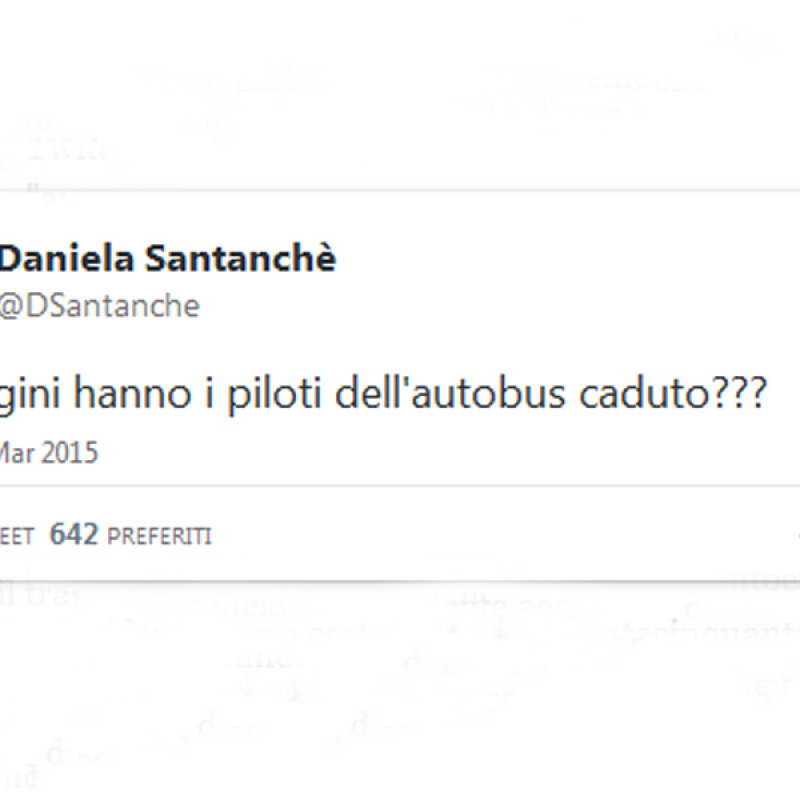 Il tweet di Daniela Santanchè