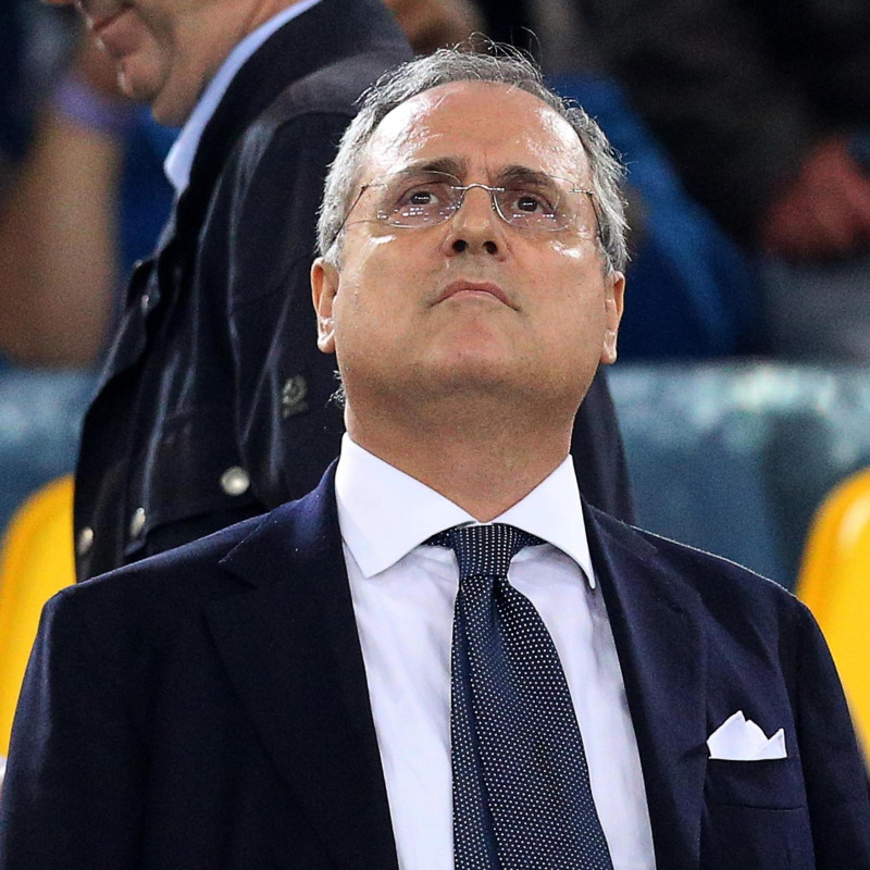 Claudio Lotito, presidente della Lazio