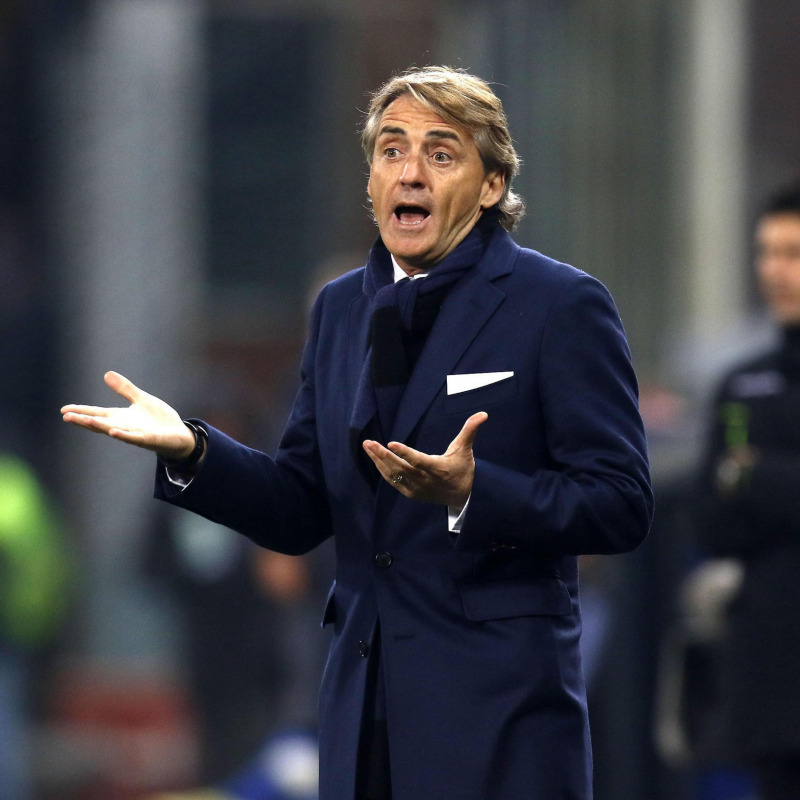 L'allenatore dell'Inter Roberto Mancini