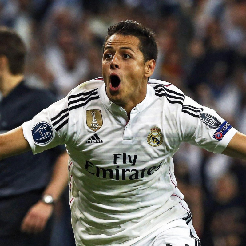 L'attaccante del Real Madrid Javier Hernandez