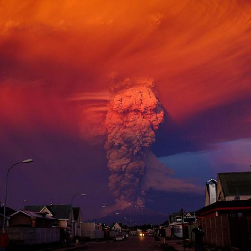 Il vulcano Calbuco in Cile