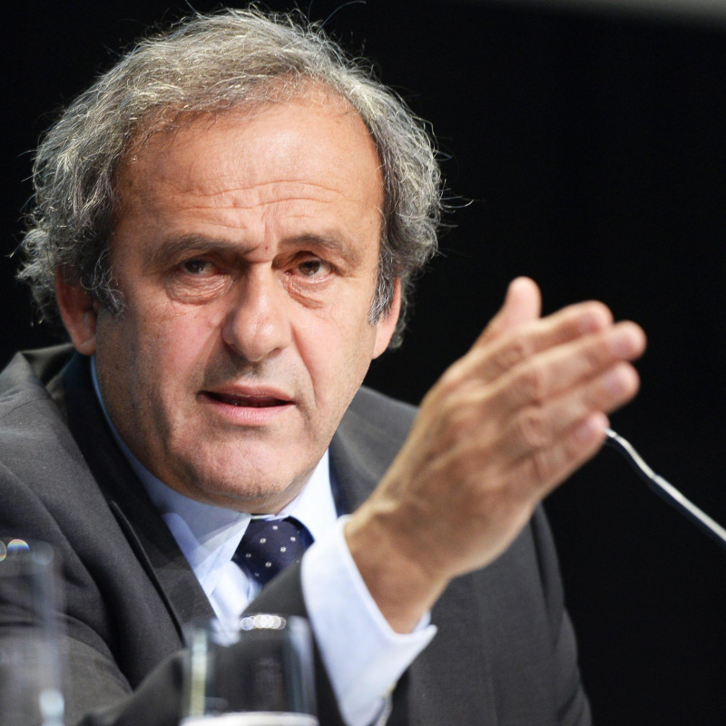 Il presidente dell'Uefa, Michel Platini