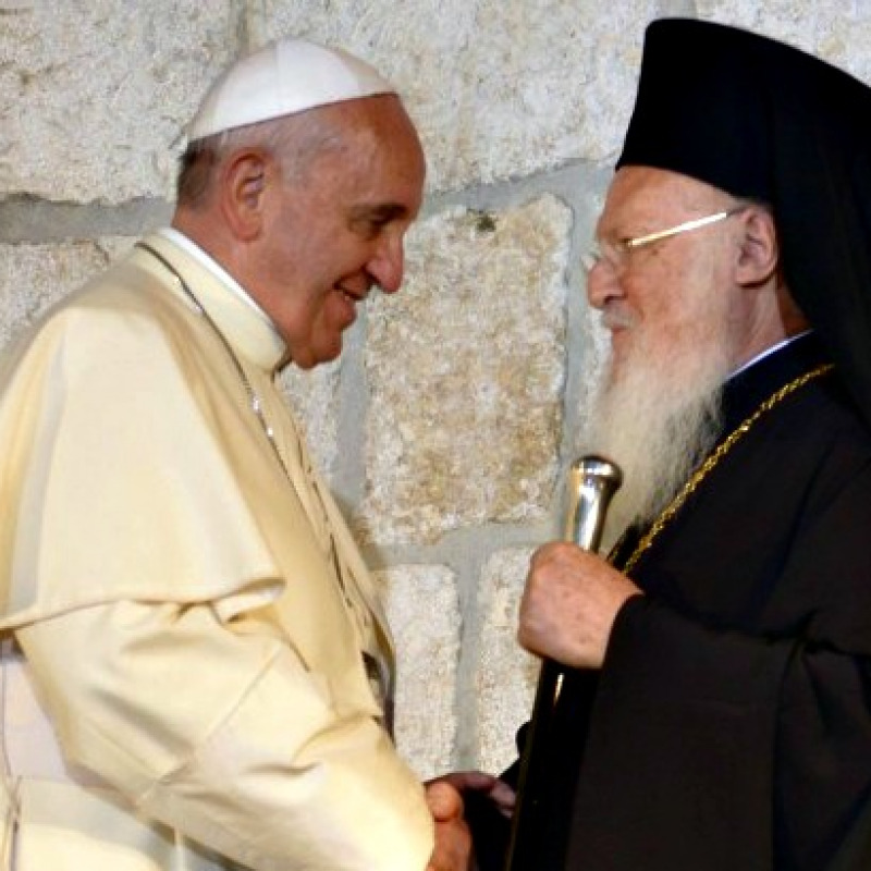 Papa Francesco con Bartolomeo I, il patriarcato di Costantinopoli