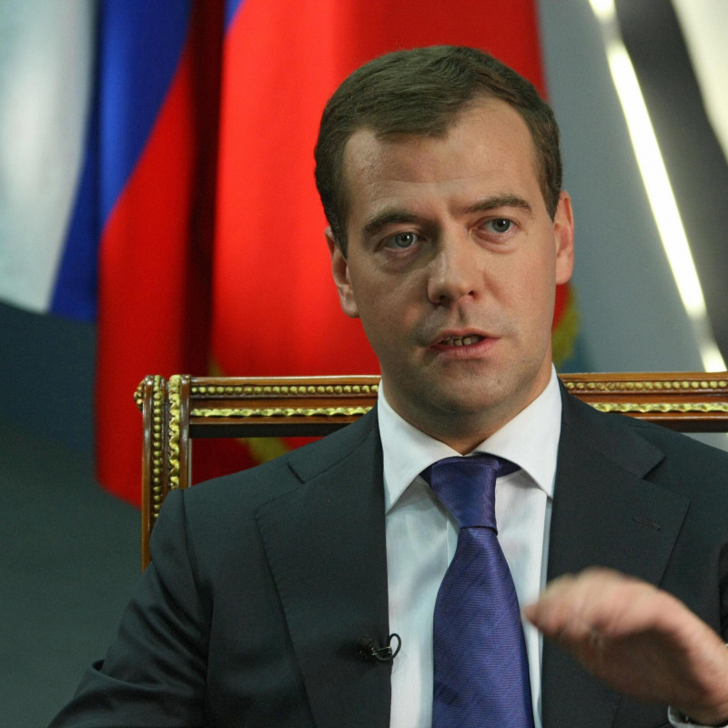 Il premier russo Dmitri Medvedev