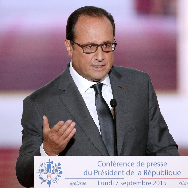 il presidente francese François Hollande