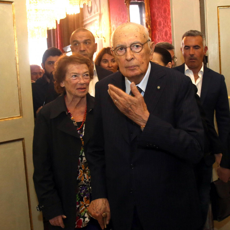Il presidente emerito della Repubblica Giorgio Napolitano