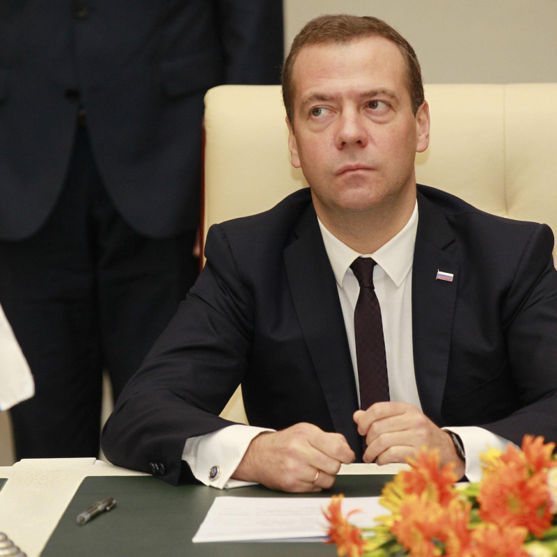 Il premier russo Dmitri Medvedev