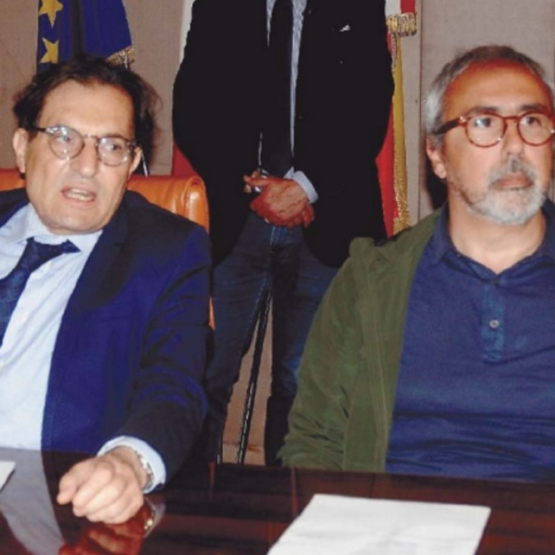 Crocetta con il presidente di Riscossione Sicilia Antonio Fiumefreddo