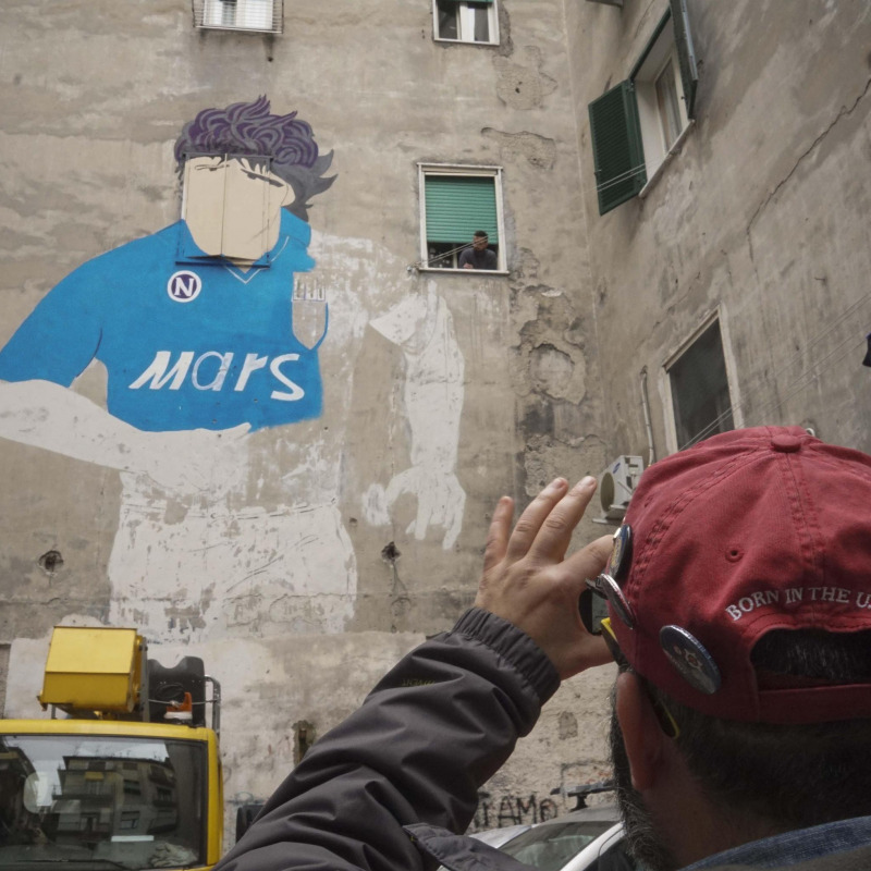 Il murales di Maradona