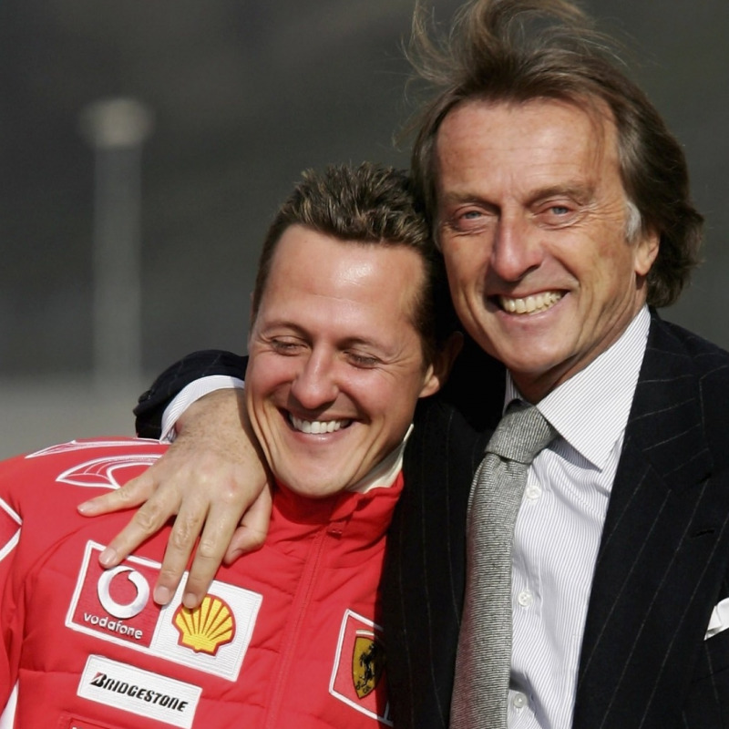Michael Schumacher e Luca Cordero di Montezemolo