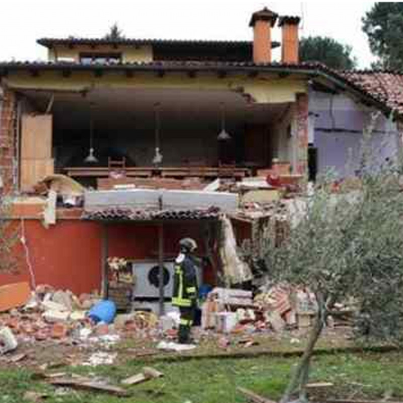 La villa di Sanremo distrutta dall'esplosione
