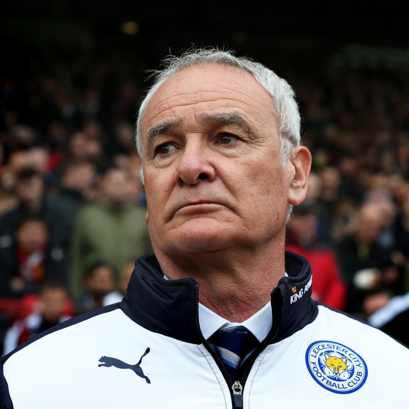 L'allenatore del Leicester Claudio Ranieri