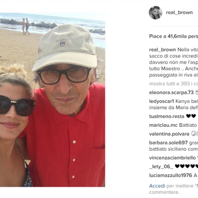 Emma Marrone insieme a Franco Battiato - Fonte Instagram