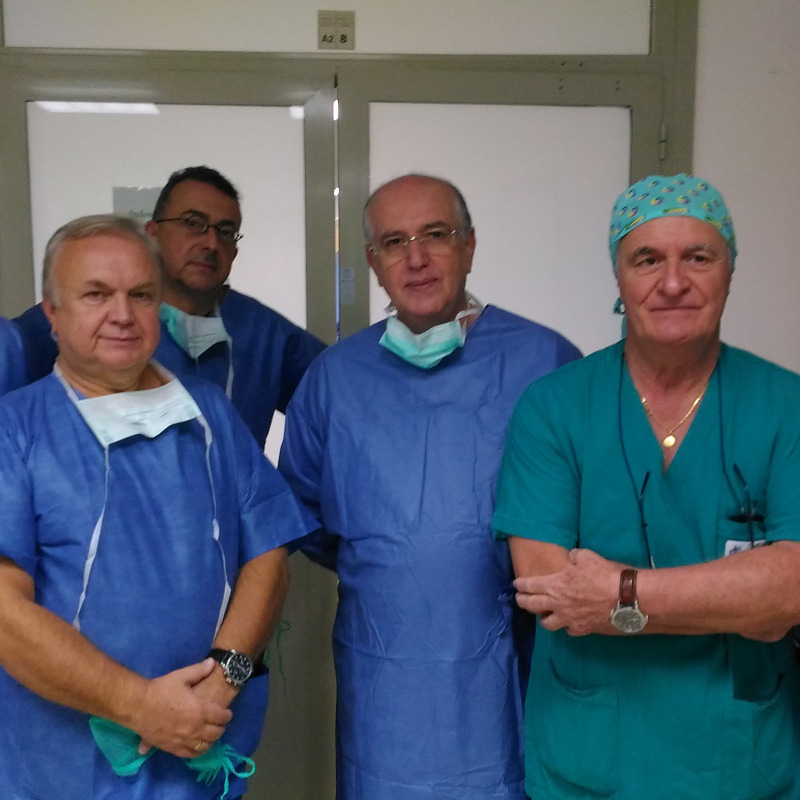 L'equipe dell'ospedale Cervello di Palermo