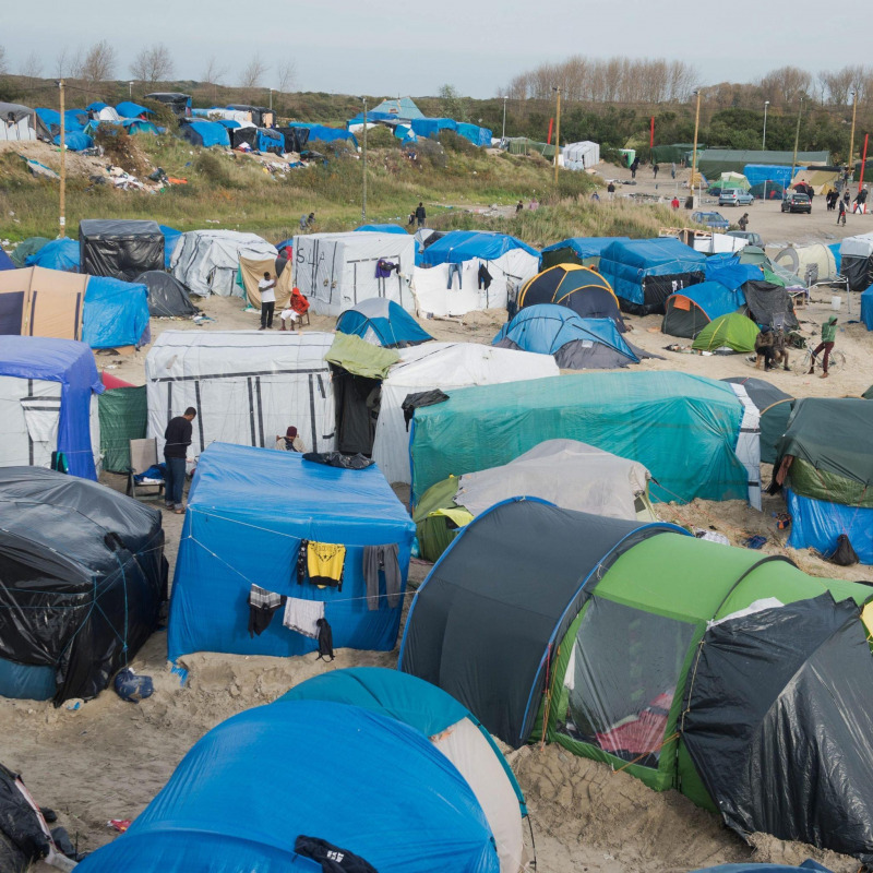 Ecco com'era la cosiddetta "Giungla" di Calais, prima di essere smantellata - Fonte Ansa
