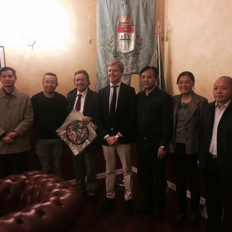 Sindaco Firetto con delegazione cinese