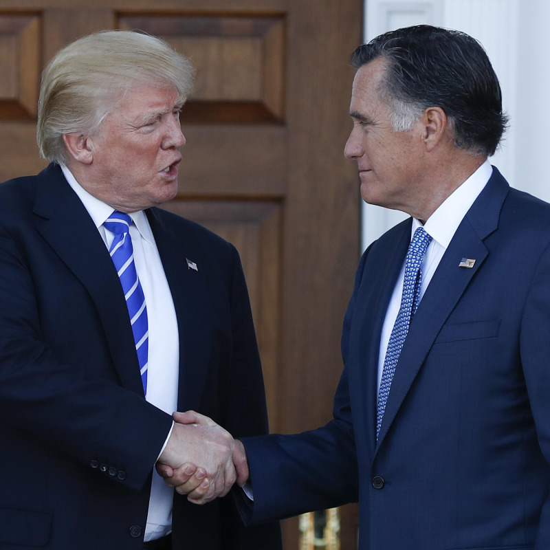 Donald Trump e Mitt Romney