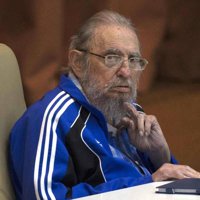 Una delle ultime immagini di Fidel Castro (aprile 2016)
