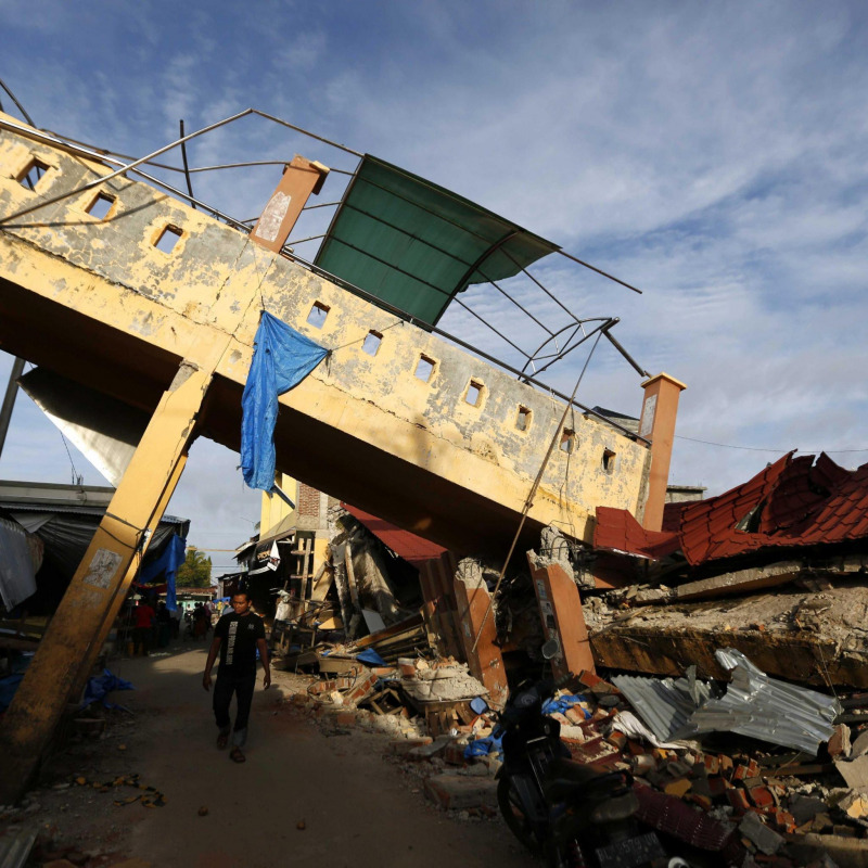 Immagini dei danni provocati dal terremoto del 7 dicembre 2016 a Sumatra - Fonte Ansa