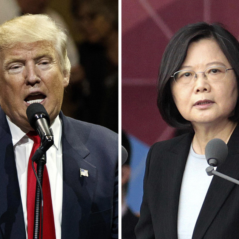 Donald Trump e il leader di Taiwan, Tsai Ying-wen