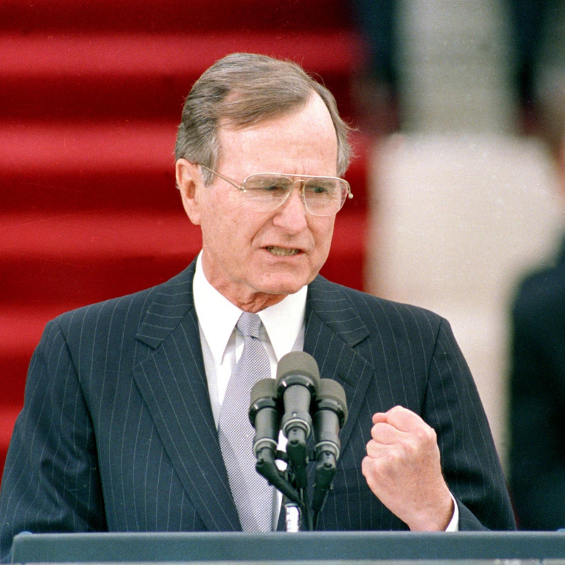 L'ex presidente Usa George Herbert Bush - Ansa
