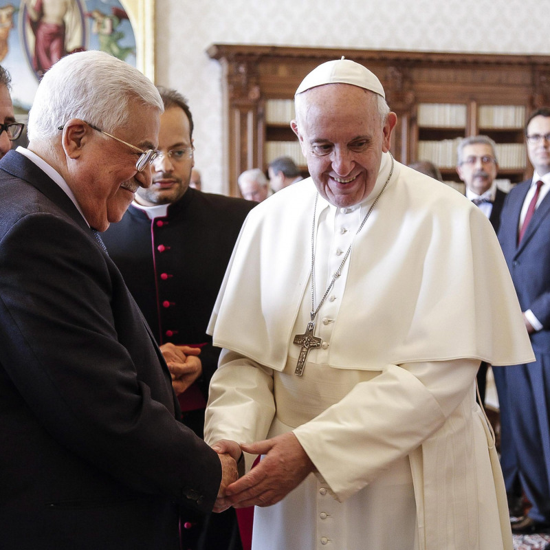 Papa Francesco incontra il presidente palestinese, Abu Mazen