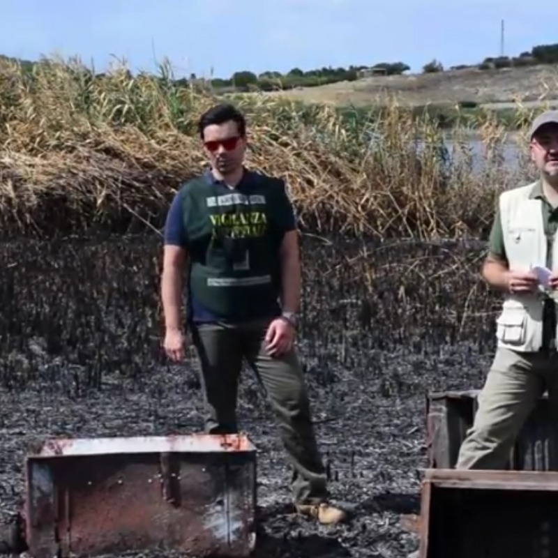 I volontari del WWF Sicilia nella Riserva "Lago Soprano"