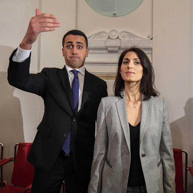 Luigi Di Maio e Virginia Raggi - Ansa