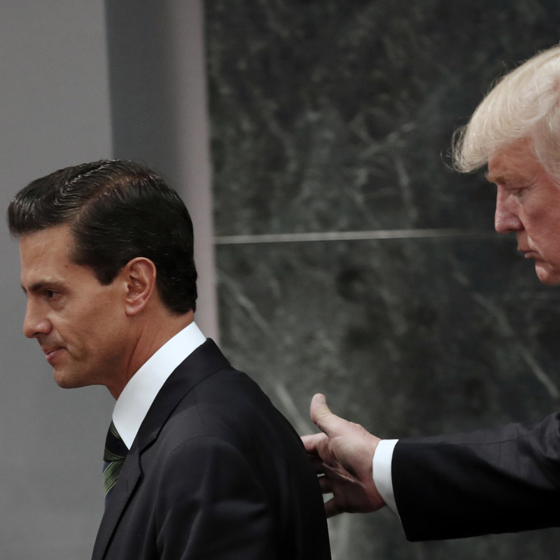 Donald Trump ed Enrique Pena Nieto