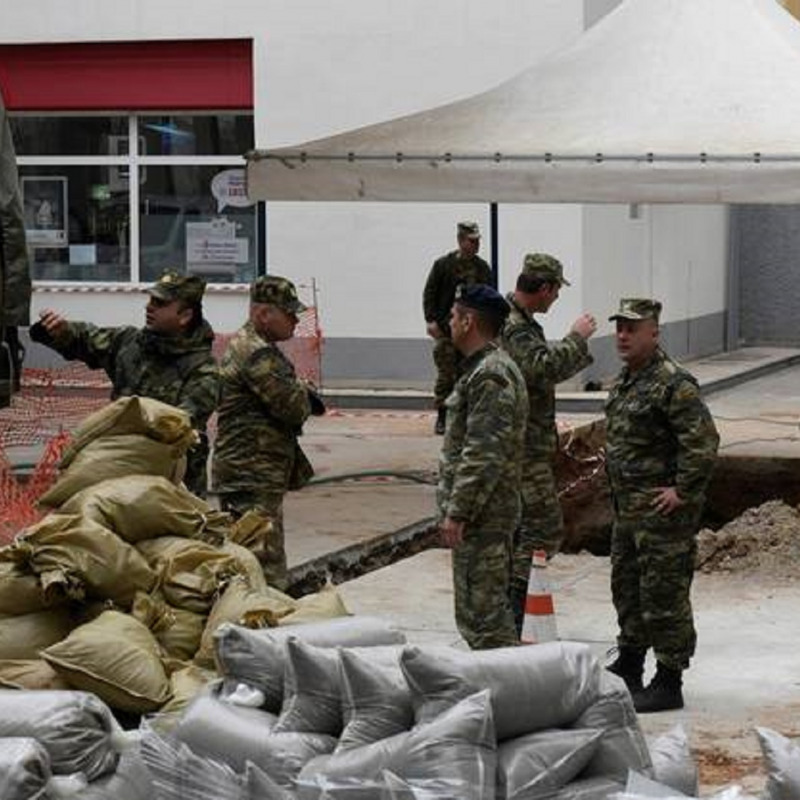 Le operazioni di evacuazione a Salonicco (Foto da www.rsi.ch)