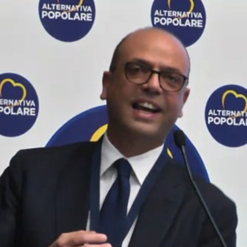 Angelino Alfano durante la presentazione di "Alternativa Popolare"