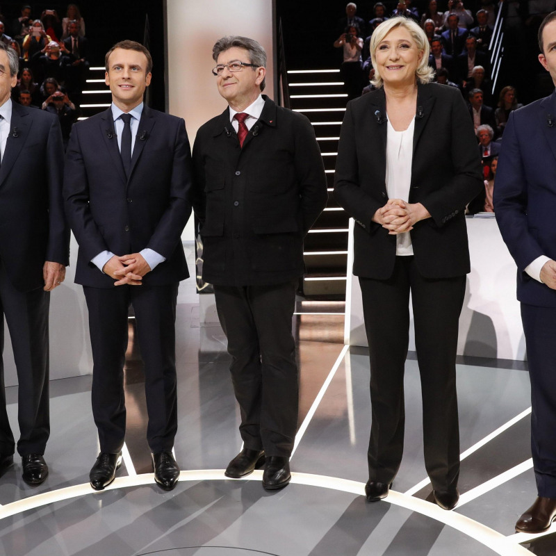 I cinque candidati alle elezioni presidenziali in Francia - Ansa