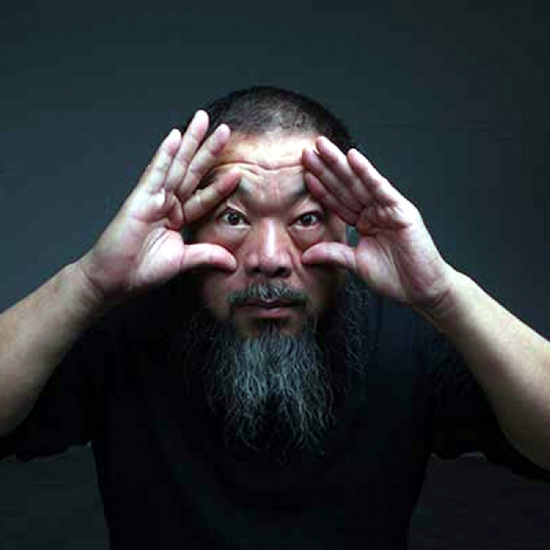 L'artista Ai Weiwei, le sue opere sono esposte all’XXS di Palermo