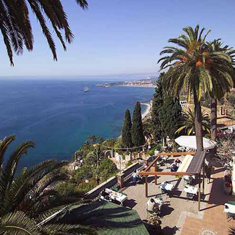 Una veduta dell'hotel Villa Schuler di Taormina