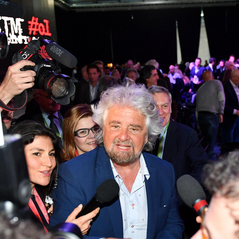 Beppe Grillo durante la kermesse "Sum #01-Capire il futuro"