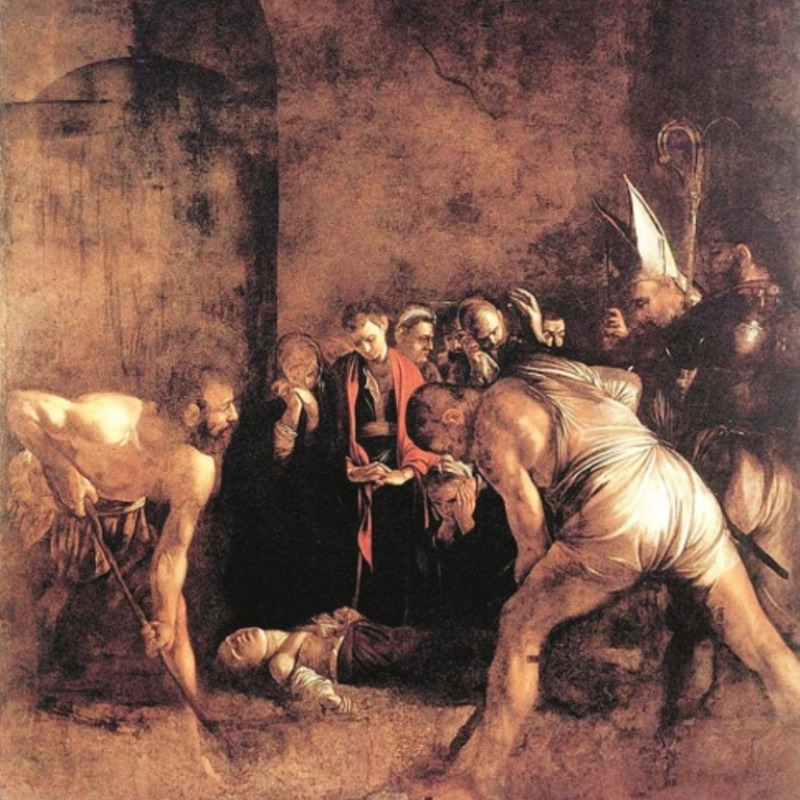 «Il seppellimento di Santa Lucia» di Caravaggio