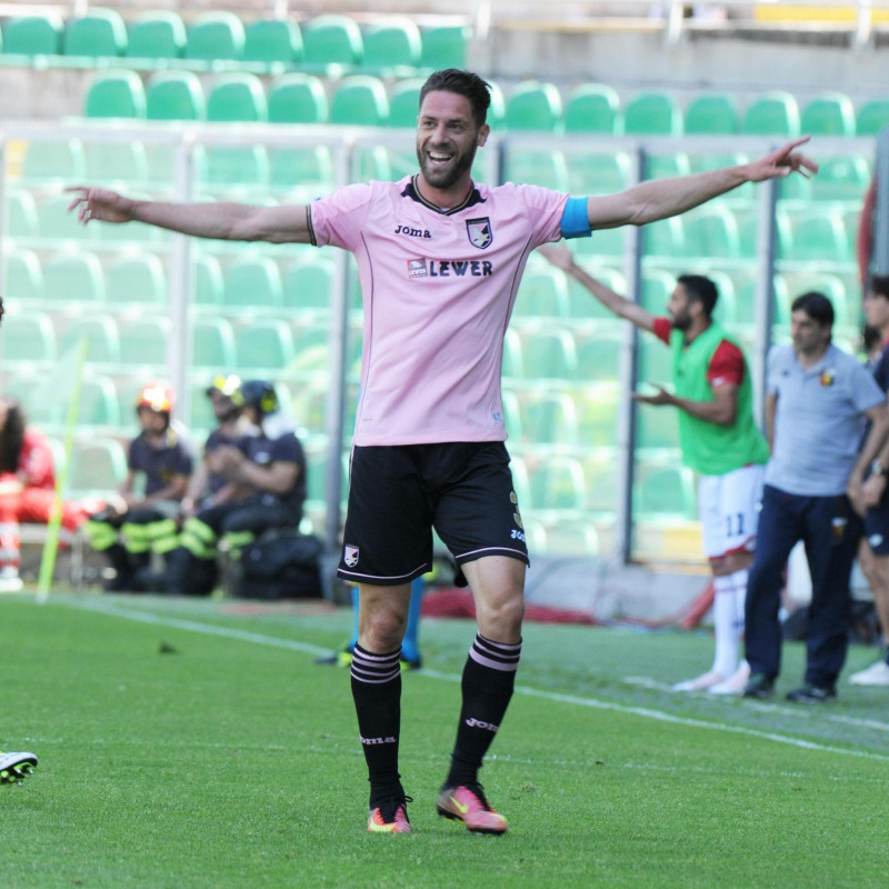 Andrea Rispoli, siglò il gol dell'ultima vittoria del Palermo contro il Genoa il 14 maggio 2017