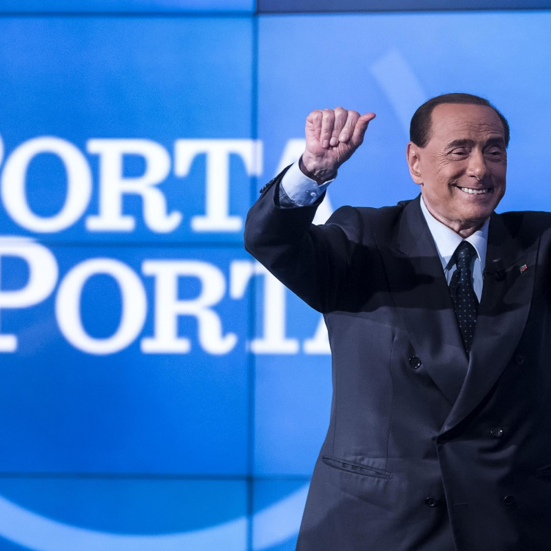 Il leader di Forza Italia, Silvio Berlusconi a "Porta a Porta" - Ansa