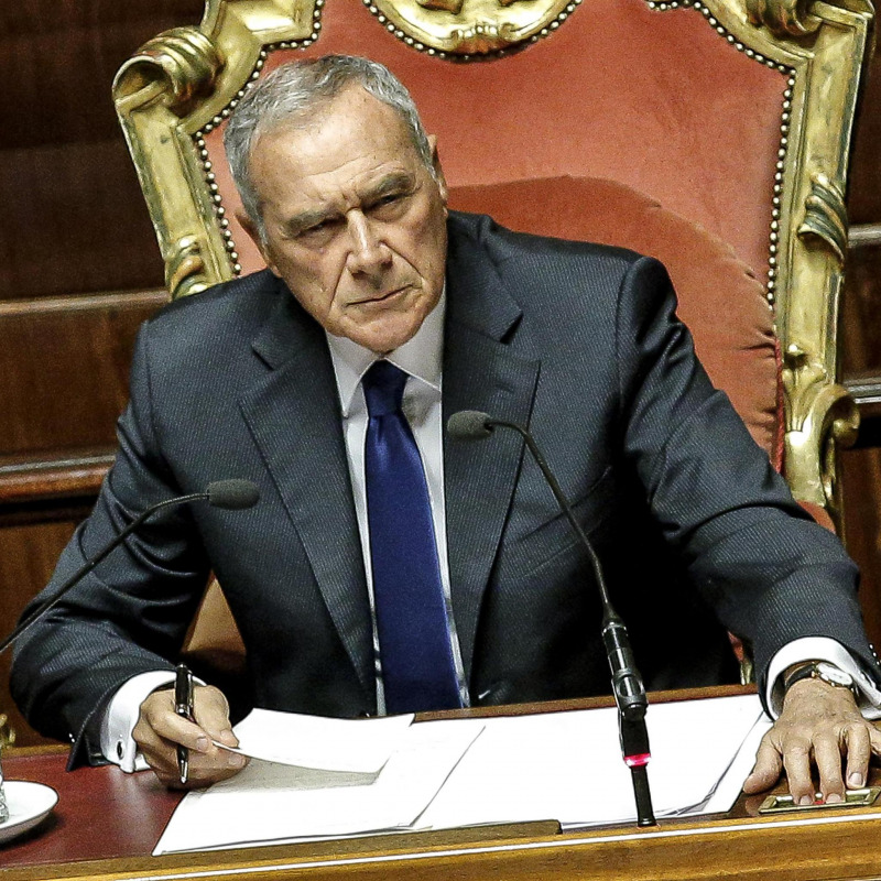 Il presidente del Senato Pietro Grasso