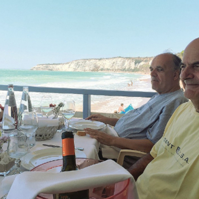 Pierluigi Bersani in vacanza a Eraclea Minoa