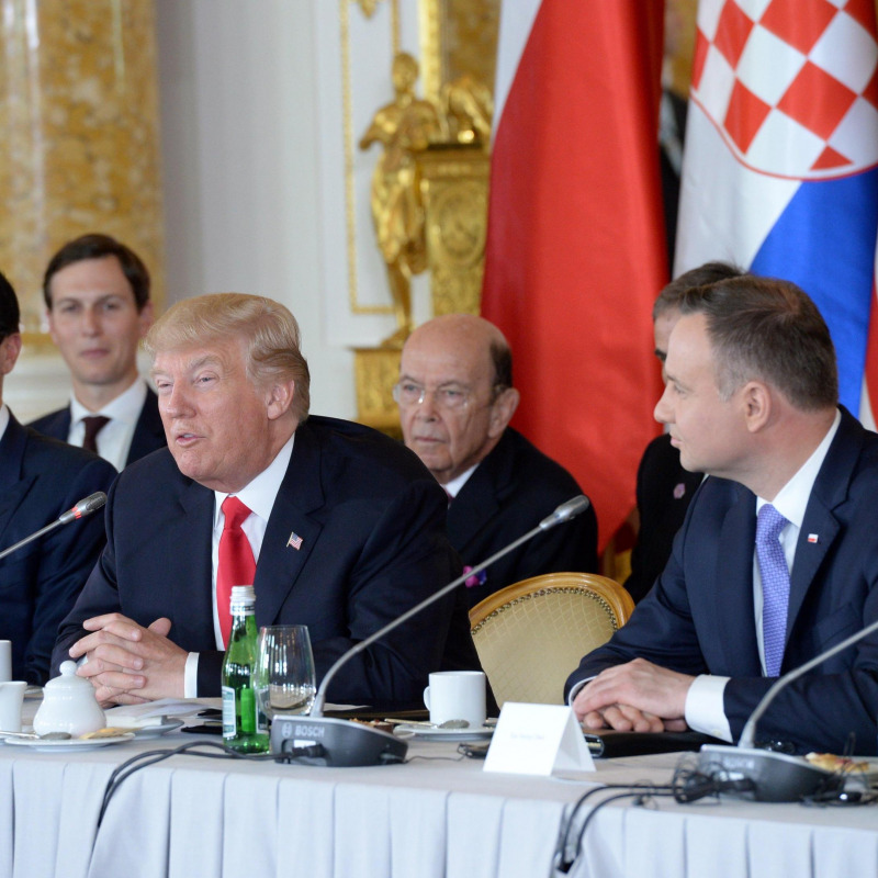 Donald Trump in visita in Polonia - Ansa