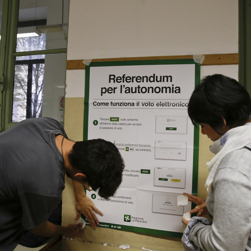 Veneto e Lombardia al voto per il referendum sull'autonomia