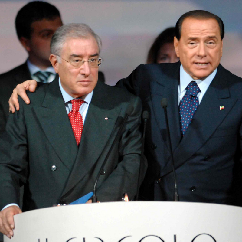 Marcello Dell'Utri con Silvio Berlusconi