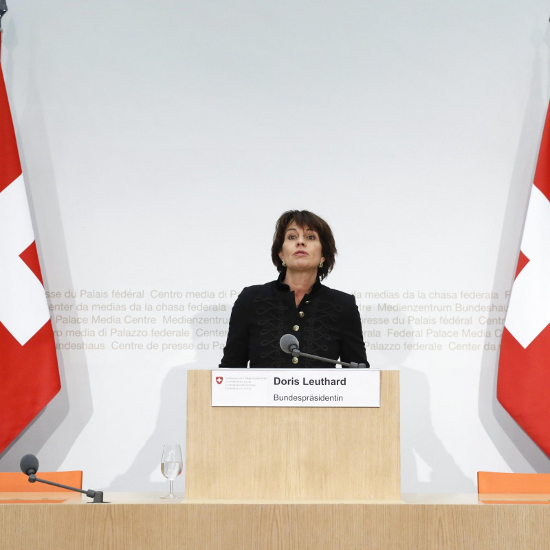 Il presidente svizzero Doris Leuthard