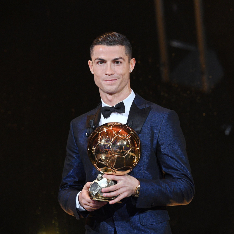 Cristiano Ronaldo alla premiazione dello scorso anno