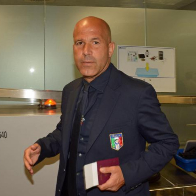 L'allenatore della Nazionale Italiana di calcio Luigi Di Biagio